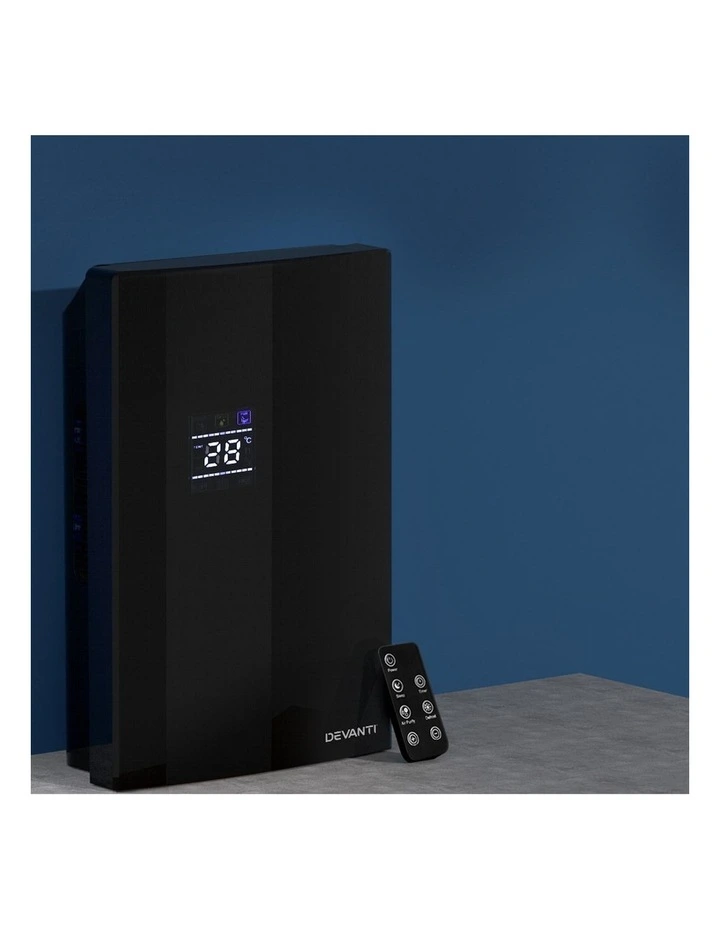 Dehumidifier 2L Air Purifier in Black
