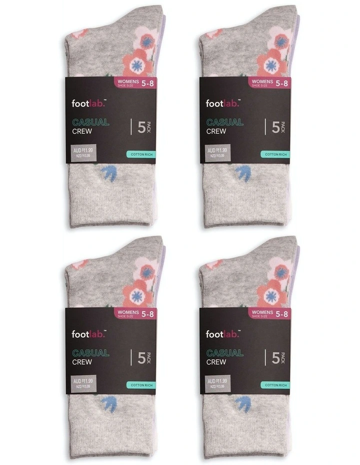 Casual Crew Socks 20 Pack in Two Tone