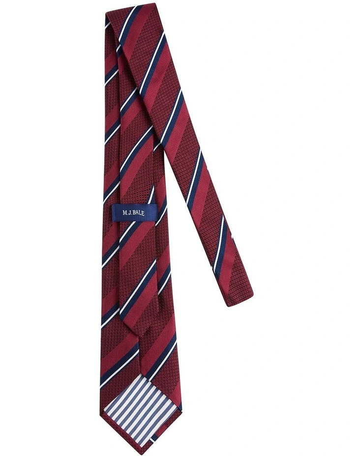 Tallis Tie in Red Navy