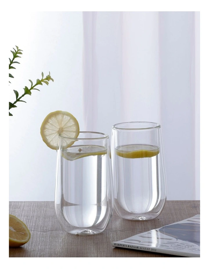 Double Wall Coffee Glass Set of 2 x 400ml
