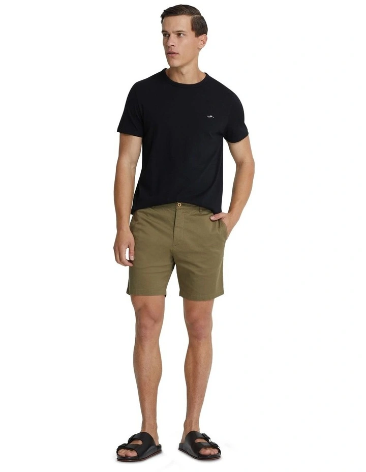 Ben Cotton Crew Neck T-Shirt in Black