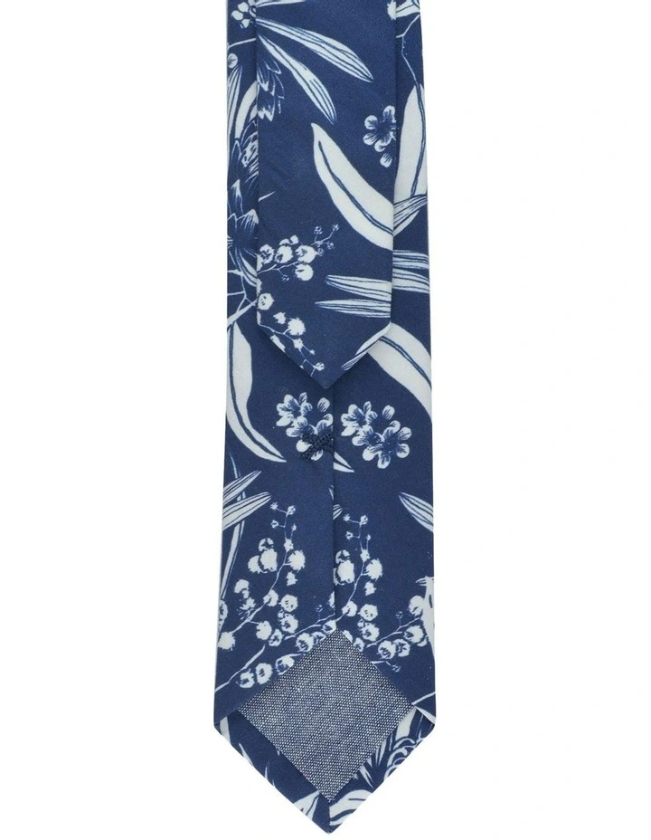 Natives Cotton Tie in Navy