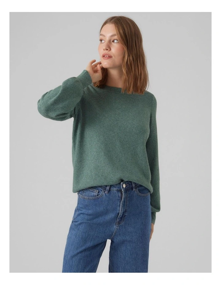 Brilliant Boat Neck Knit in Green