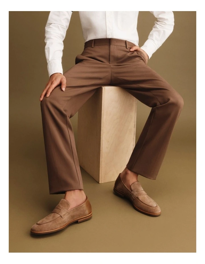 Giacomo Suede Loafers in Taupe