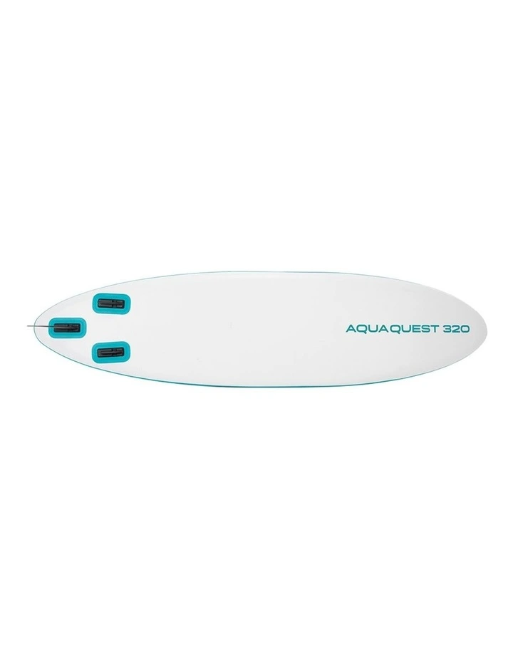 Aqua Quest 320 Inflatable Paddle Board in White