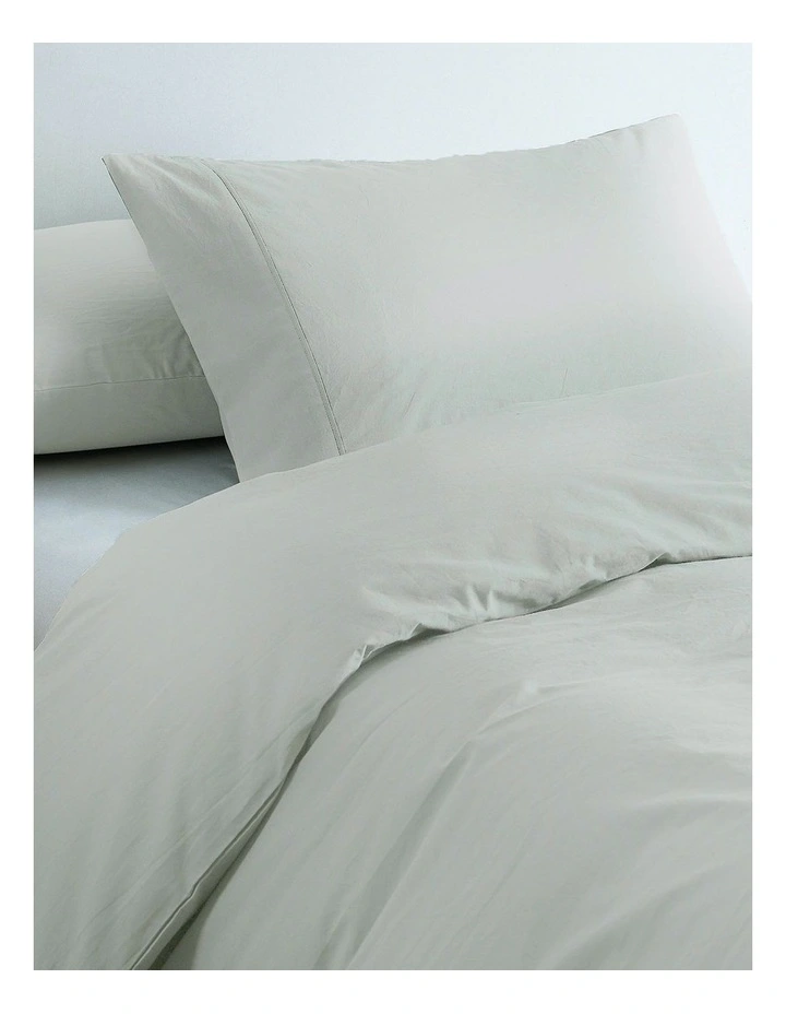 100% Jersey Cotton Quilt Cover Set in Grey Marle