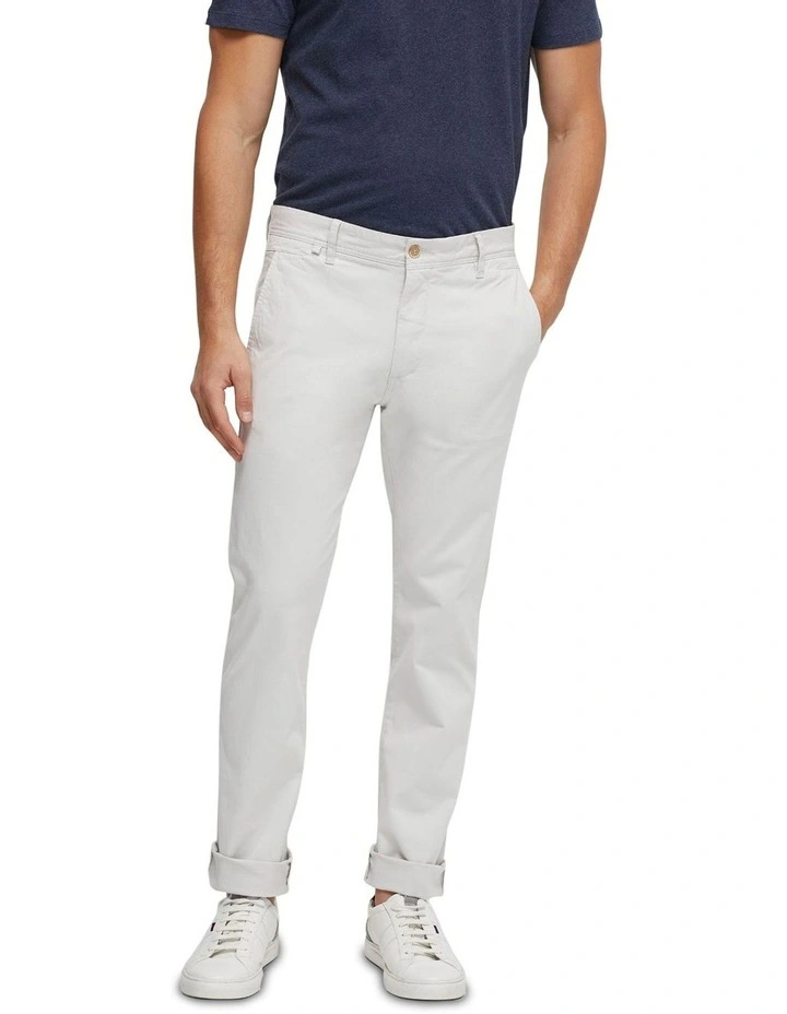 Danny Casual Organic Cotton Chino in Pebble