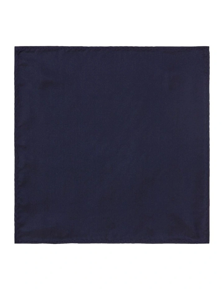 Plain Pocket Square in Blue