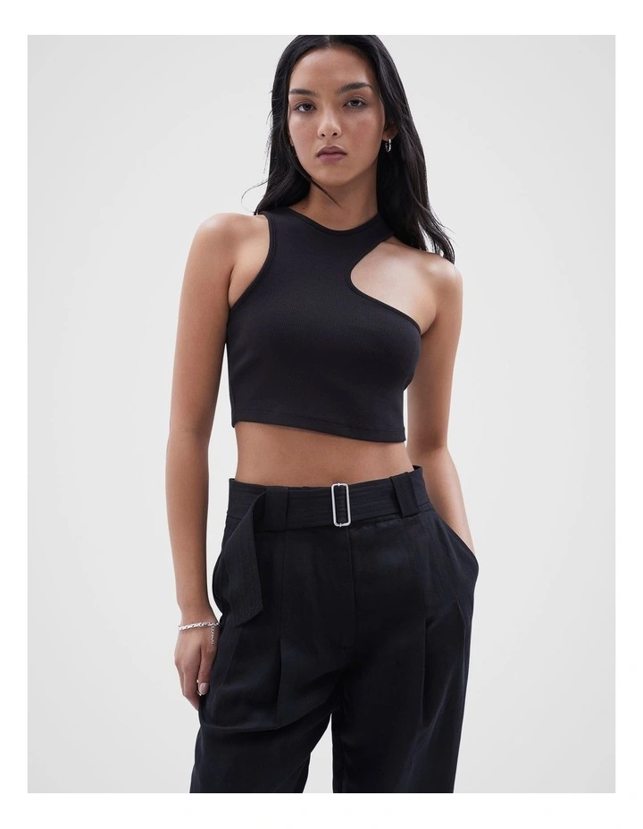 Summer Cutout Tank in Black