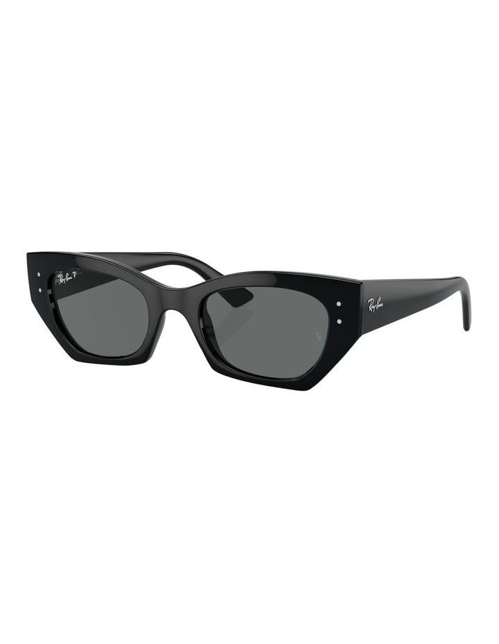Zena Bio-Based Polarised Sunglasses in Black