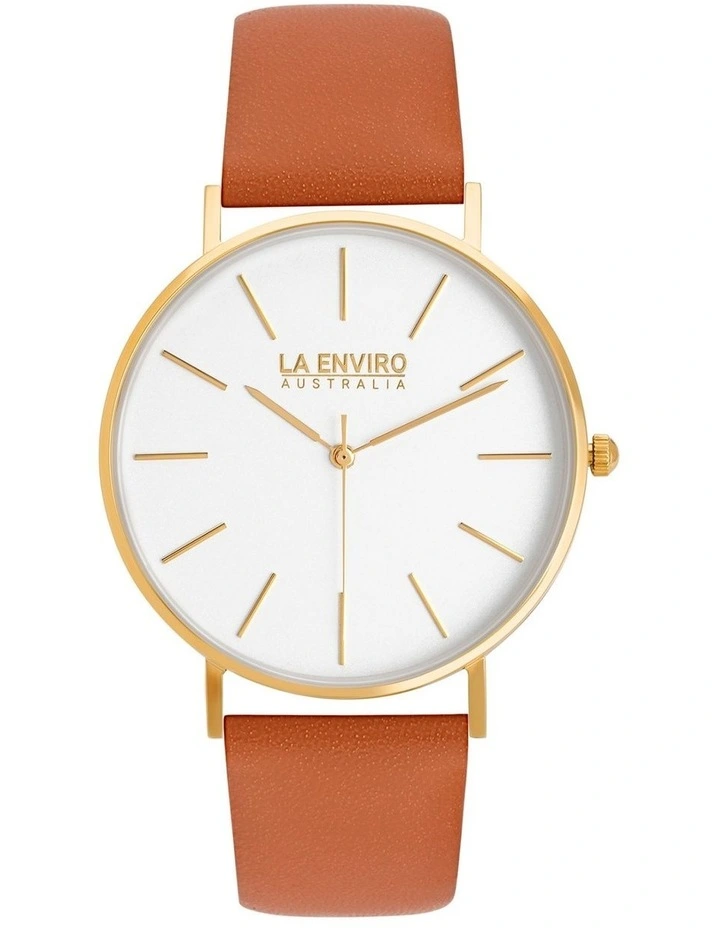 Gold Tan Strap Classic 40mm Watch