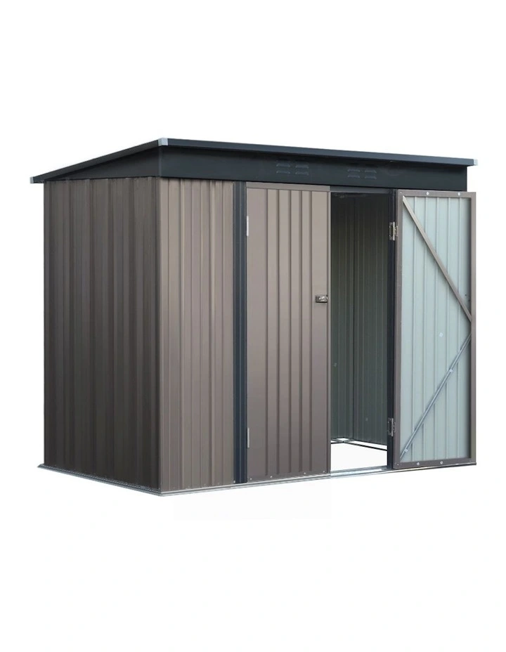 Garden Outdoor Workshop Shed 2.31x1.22m in Brown