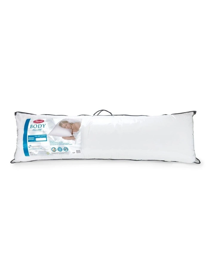Everyday Body Pillow with Pillowcase in White