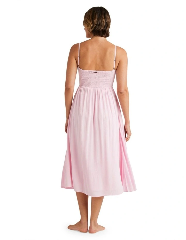 Whiskey Skies Midi Dress in Candy Pink