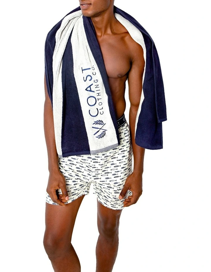 Coast Navy Beach Towel