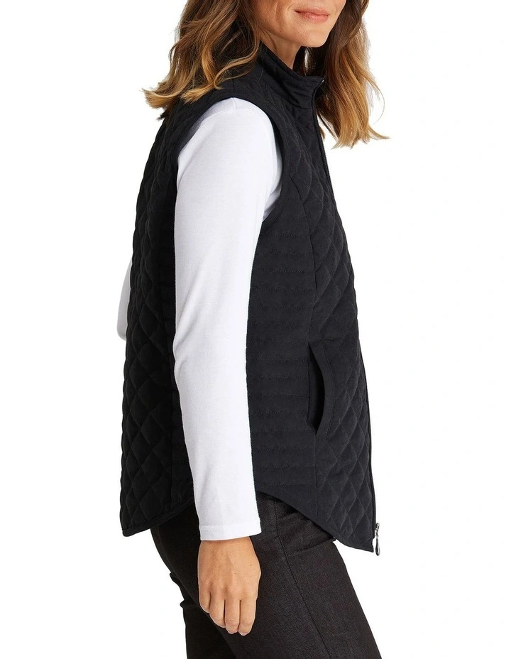 Microfibre Vest in Black