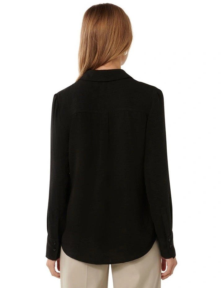 Samara Long Sleeve Shirt in Black