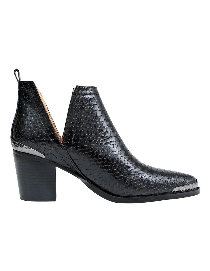 Austin Croc Embossed Ankle Boot
