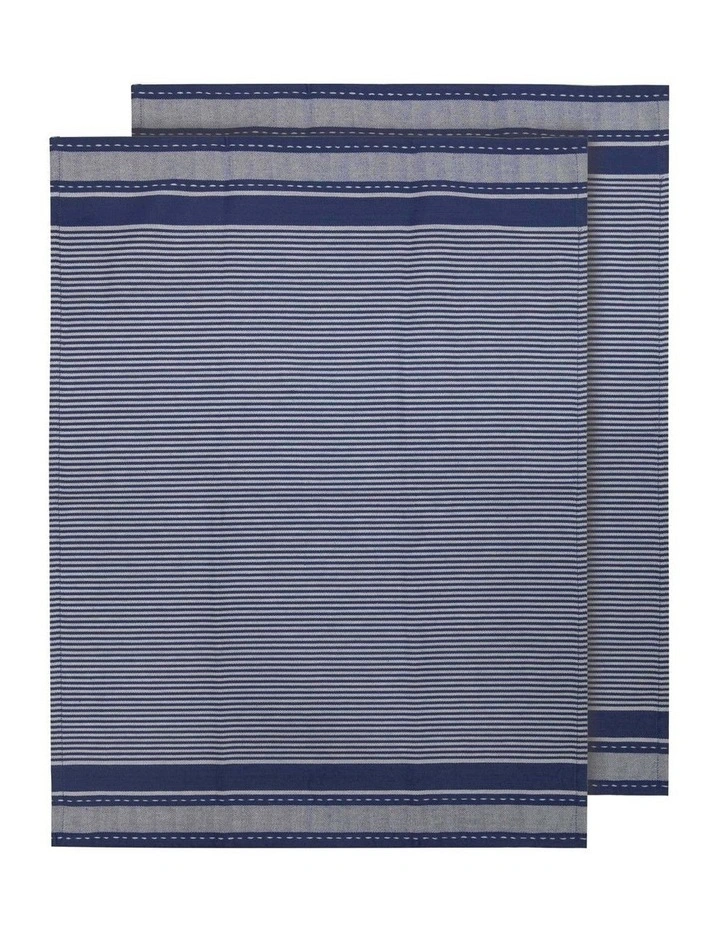 Lennox Jumbo Kitchen Towel 2 Pack in Marine