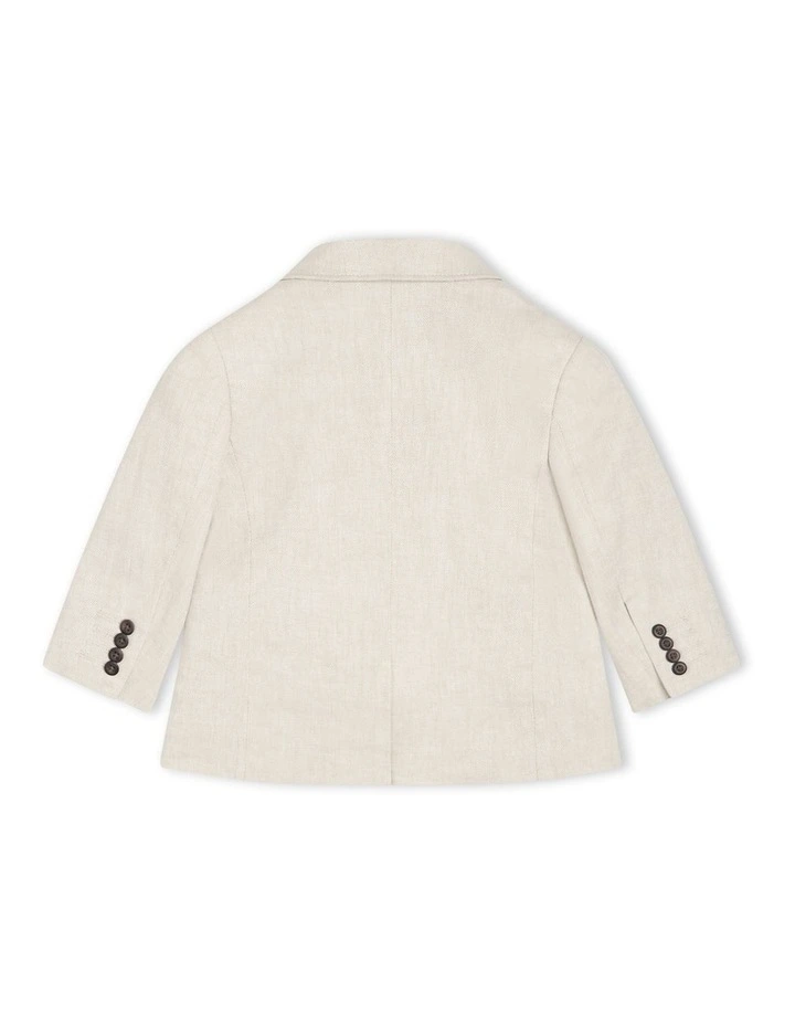 The Palermo Herringbone Blazer (years 000-2) in Light Sand