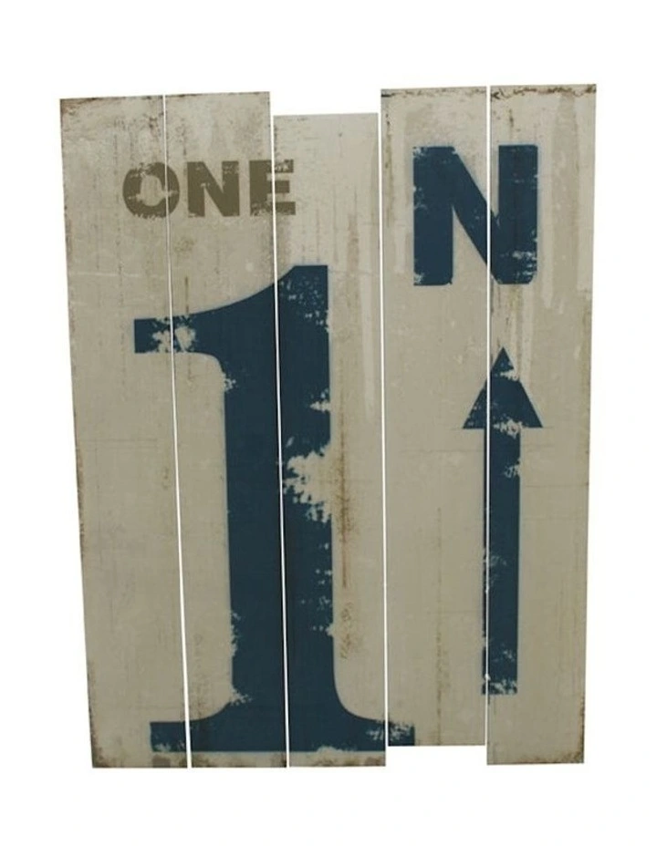 Distressed Wooden Nautical Wall Sign