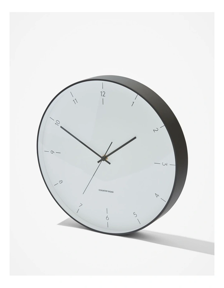 Della Large Clock in Black