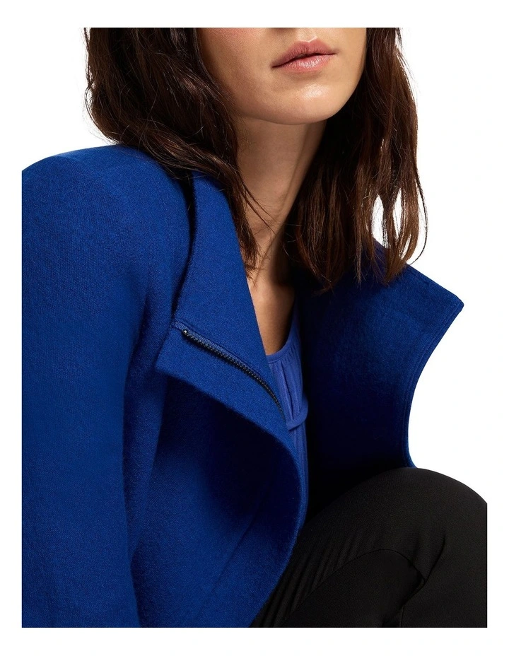 Lani Felted Wool Jacket in Ultramarine
