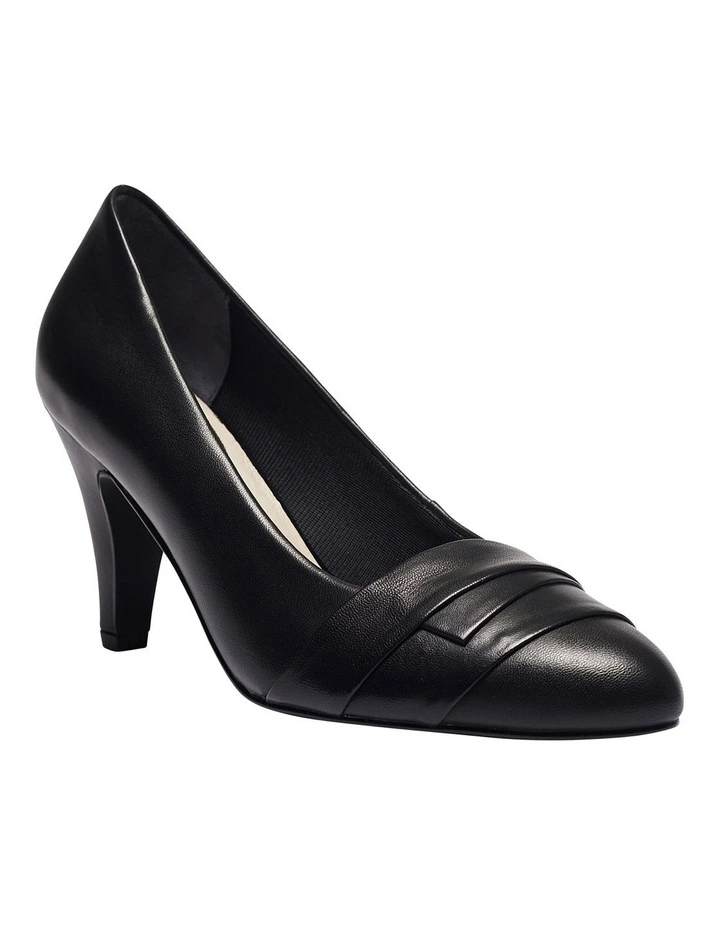 Matilda Black Glove Heeled Shoes