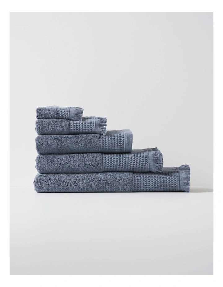 Eden Towel Range in Bluestone