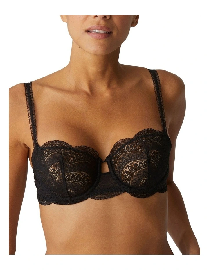 Karma Half Cup Bra in Black
