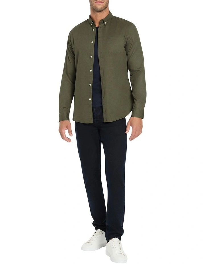 Martin Long Sleeve Shirt in Khaki