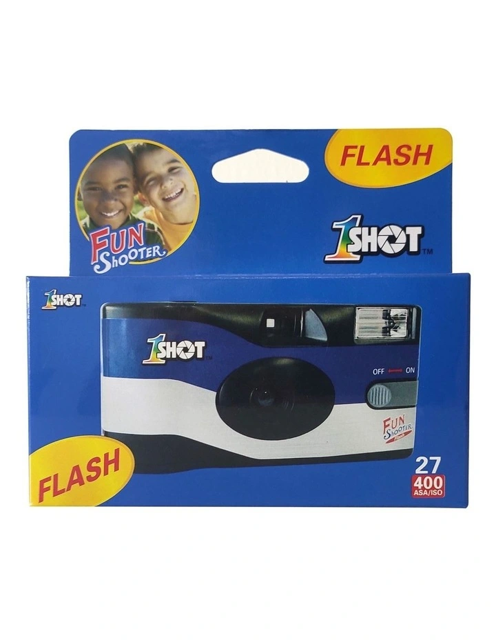 Fun Shooter Disposable Single Use Camera With Flash Black FS72