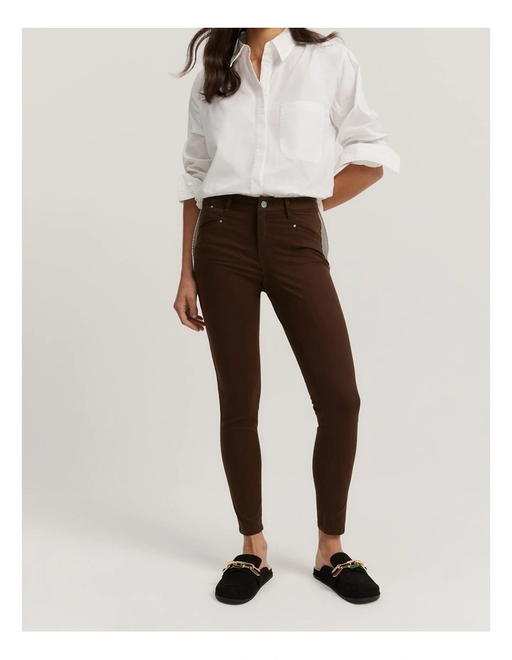 Sateen Jean in Chocolate