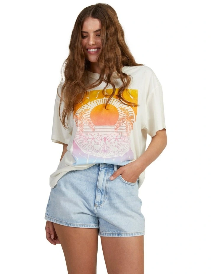 Sunrise Tropics T-Shirt in Snow White