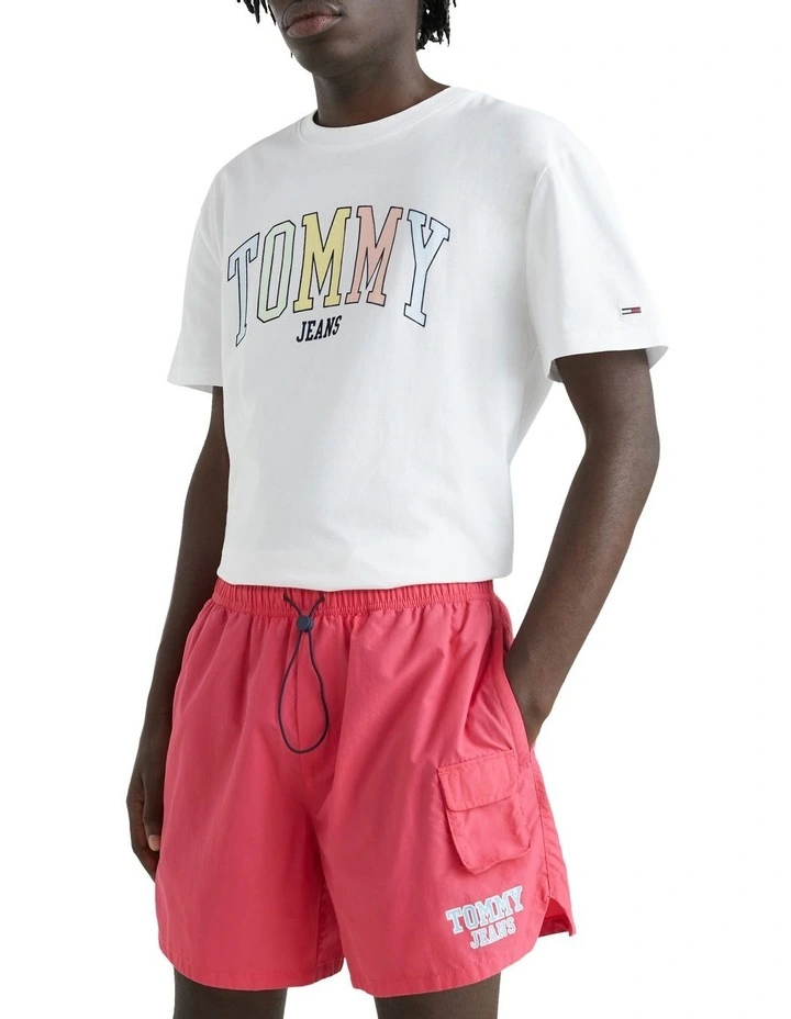 College Pop Logo Tee in White