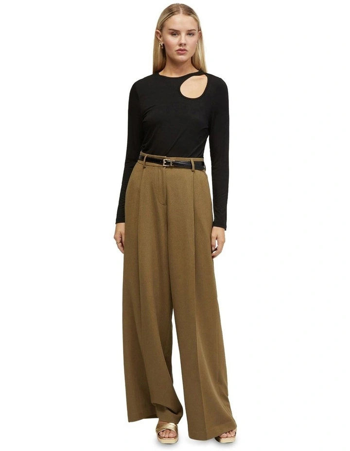 Mimi Jersey Top in Black