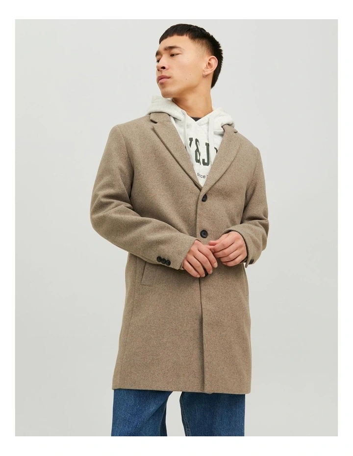 Morrison Wool Coat in Beige