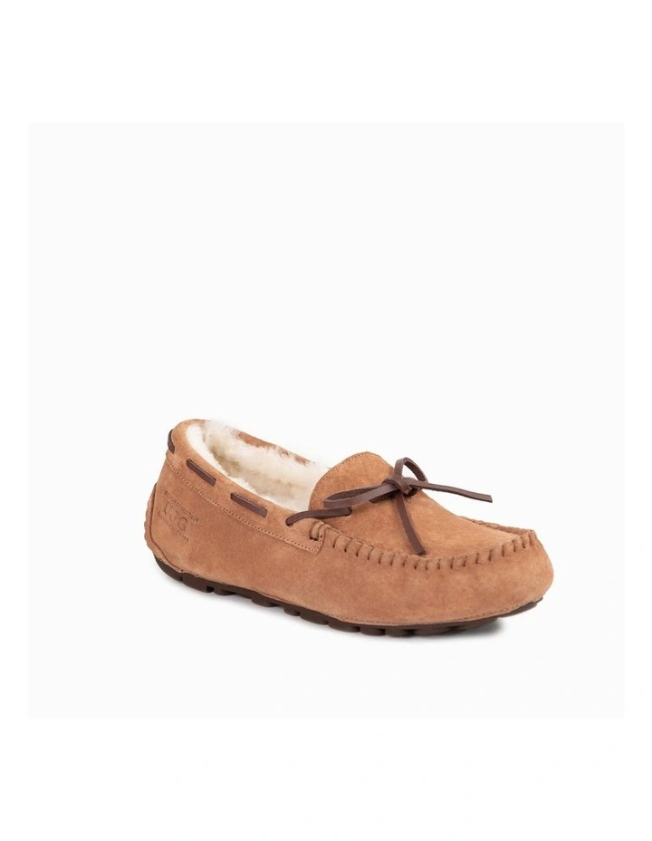 Romy Inner Wedge Moccasin in Caramel
