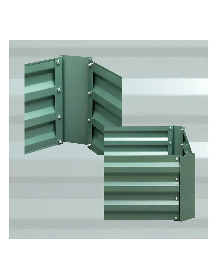 Square Outdoor Planter Box 100cm in Green