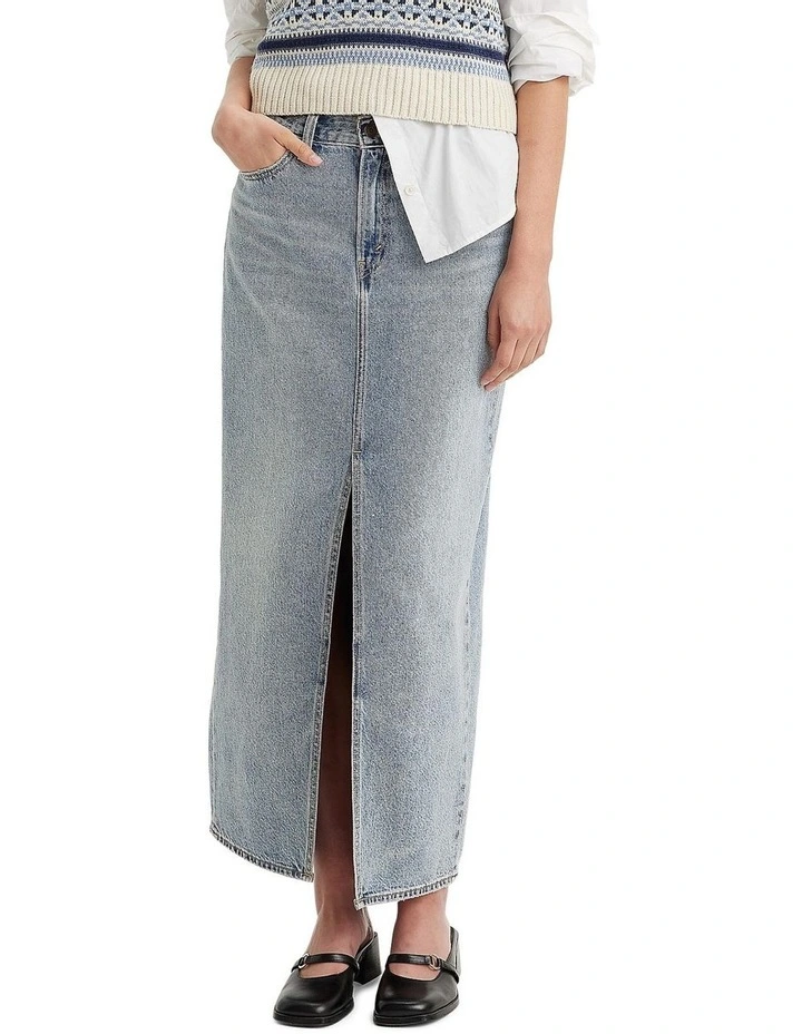 Ankle Column Skirt in Please Hold