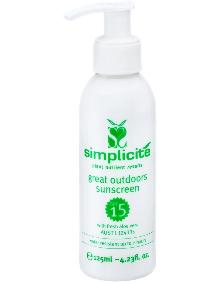 Great Outdoors Moisturiser with Sunscreen SPF15 125ml