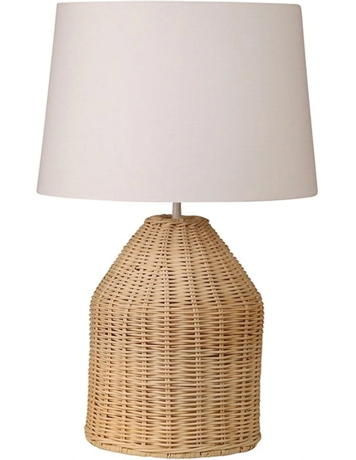Marley Table Lamp 30x30x47cm in Natural/White
