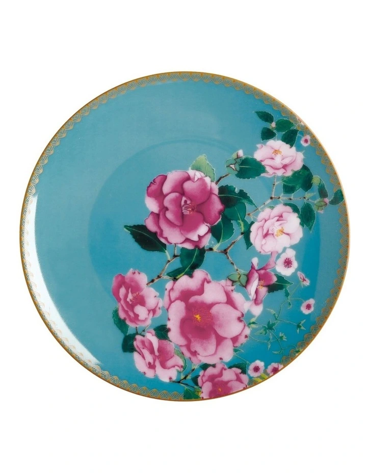 Teas & C's Silk Road 19.5cm Coupe Plate Gift Boxed Aqua
