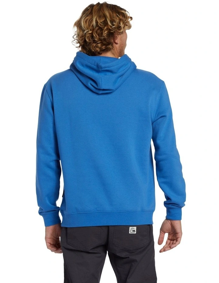 Graphic Mix Pullover Hoodie in Star Sapphire