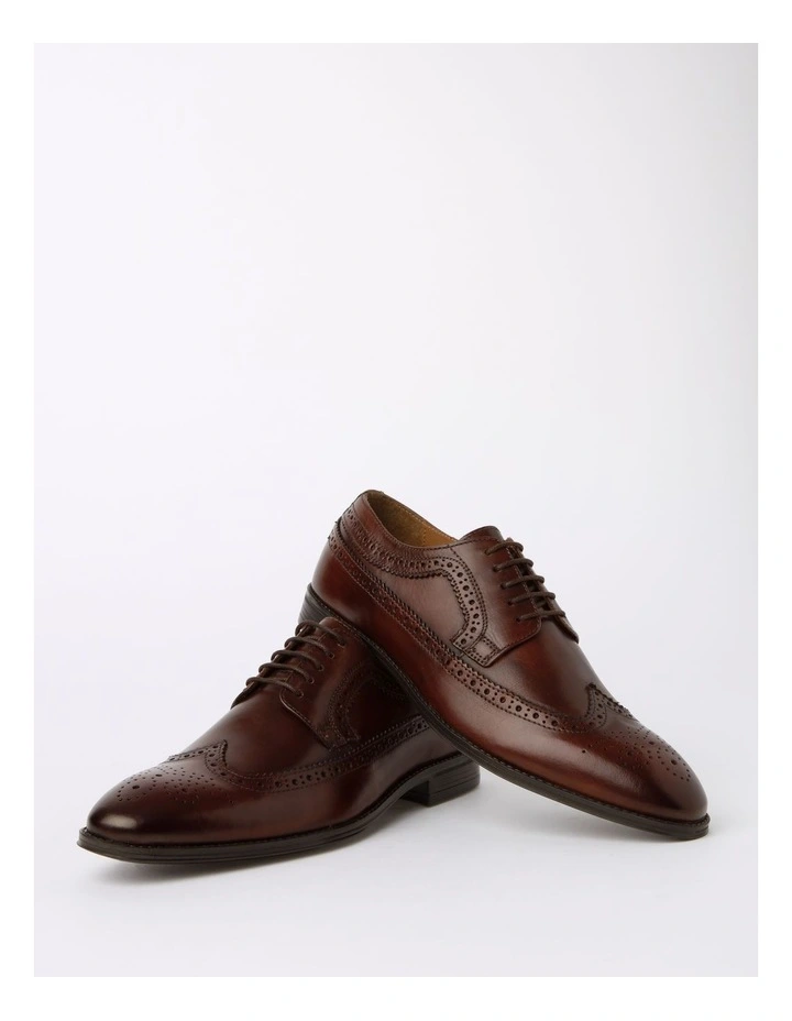 Darcy Brogue Lace Up in Tan