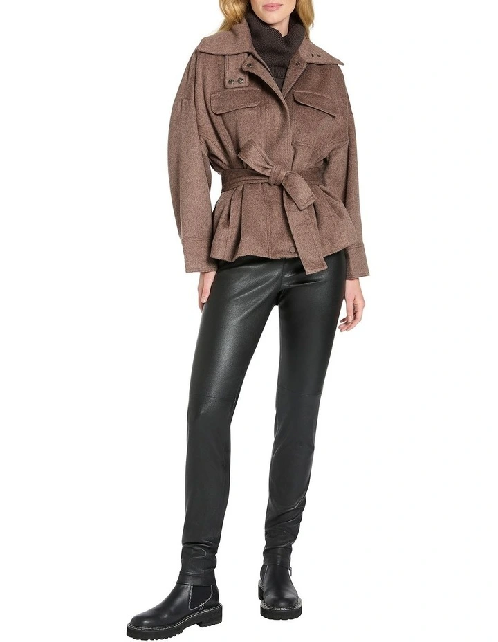 Ginvera Short Jacket in Brown