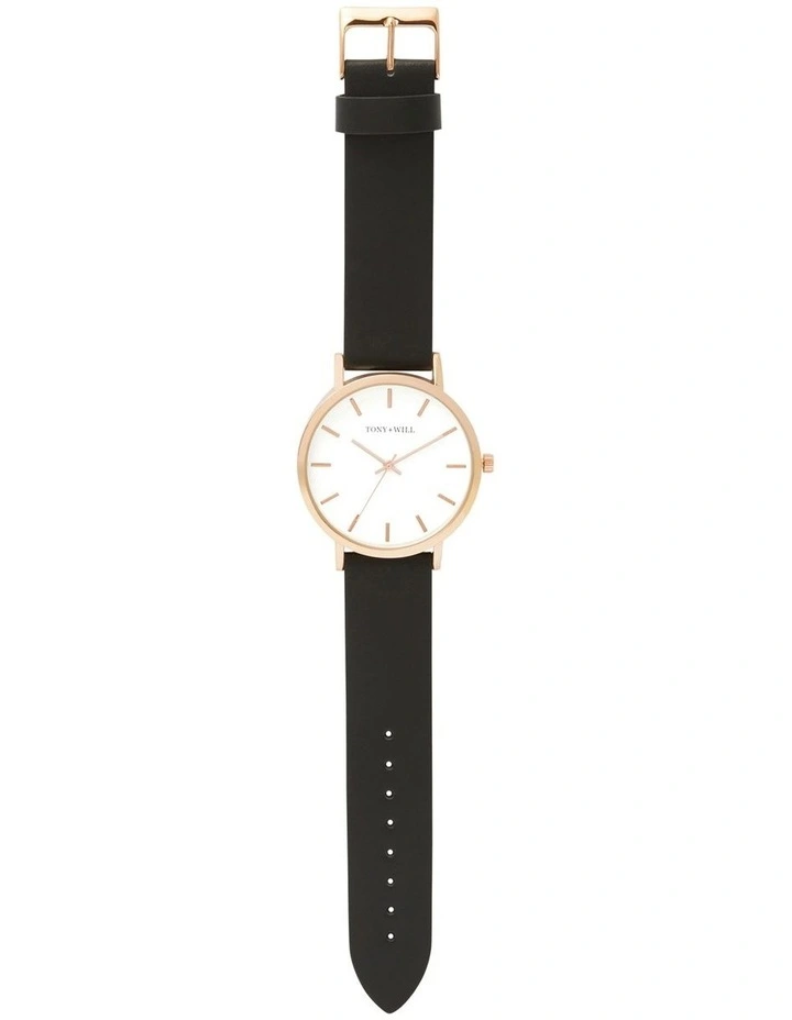 Classic Watch in Rose Gold/White/Black