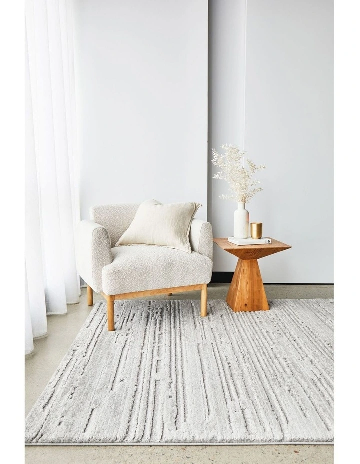Serenade Ezra Rug in Silver