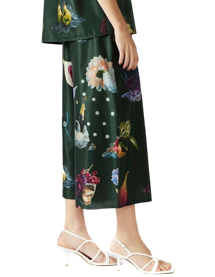 Picnic Print High Waisted Culottes in Multi