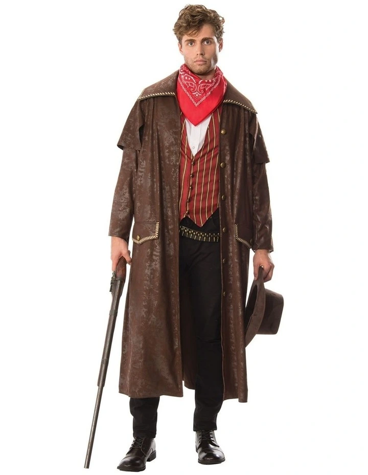 Rubies Cowboy Dress Up Coat Costume in Two Tone